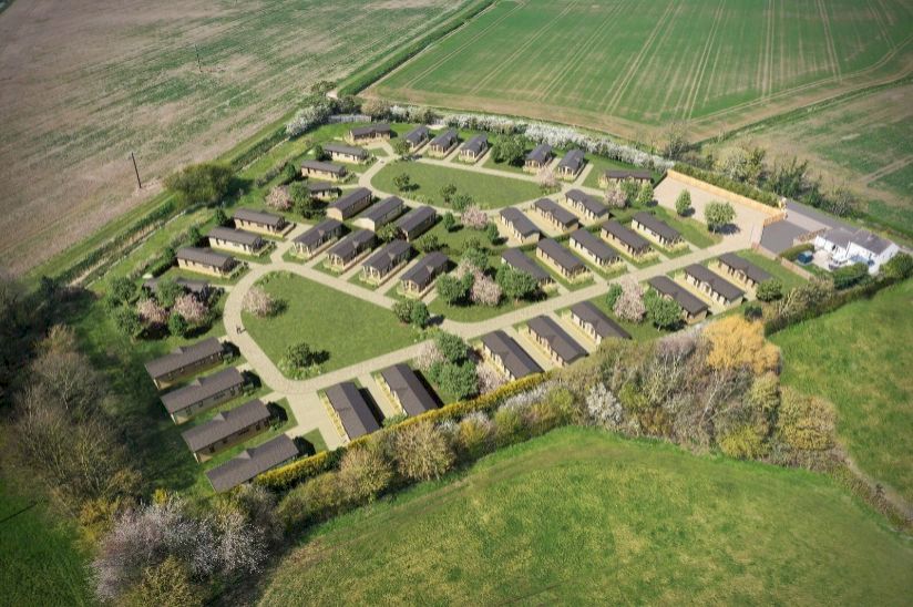 Nurseries Caravan Park aerial shot Nurseries Caravan Park aerial shot