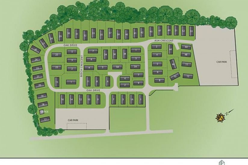 Forest Park Site Map, Nottingham Forest Park Site Map, Nottingham