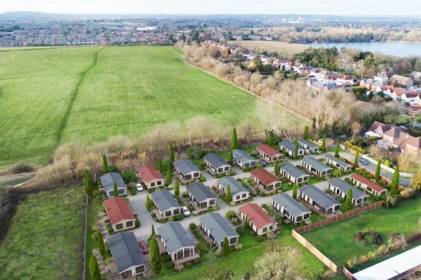 Lyngfield Park, Bray, Maidenhead, aerial view Lyngfield Park, Bray, Maidenhead, aerial view