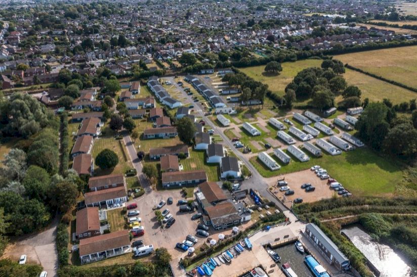 Broadlands Park and Marina Aerial Broadlands Park and Marina Aerial