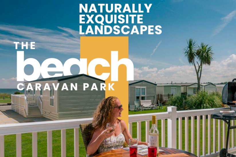 The Beach Caravan Park Coastline, Conwy, Wales The Beach Caravan Park Coastline, Conwy, Wales