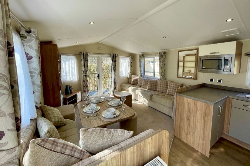 Open-plan living area Open-plan living area