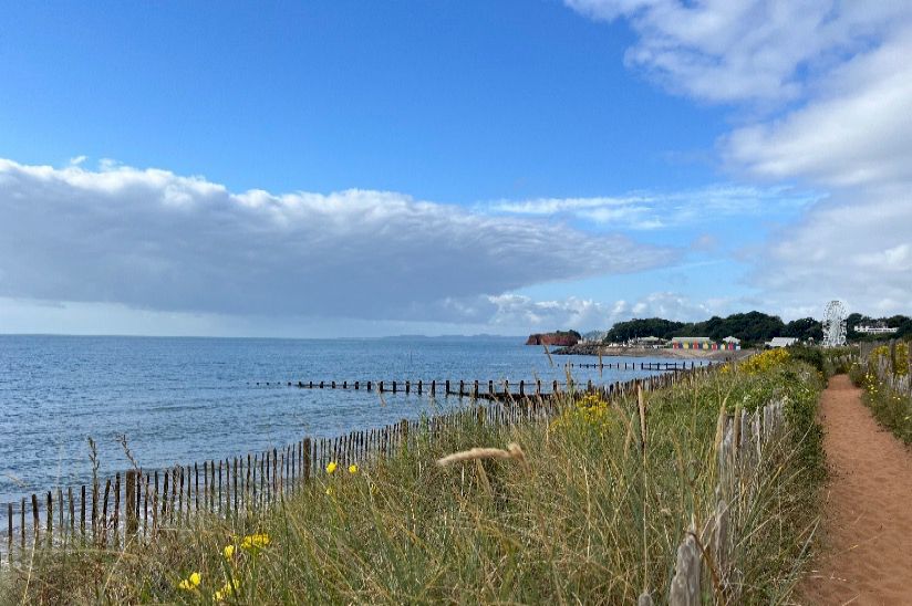 Blue flag beach at Dawlish Warren Blue flag beach at Dawlish Warren