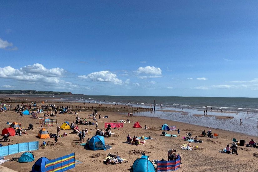 Blue flag beach at Dawlish Warren Blue flag beach at Dawlish Warren