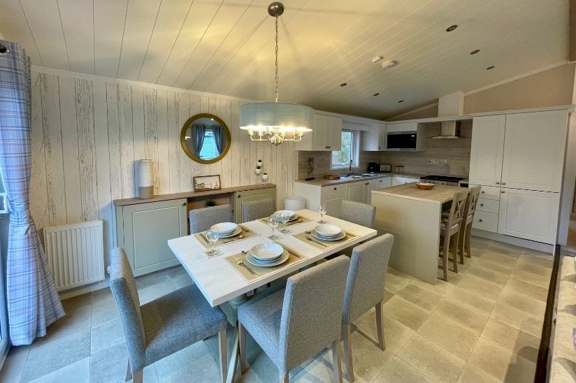 Kitchen and dining area Kitchen and dining area