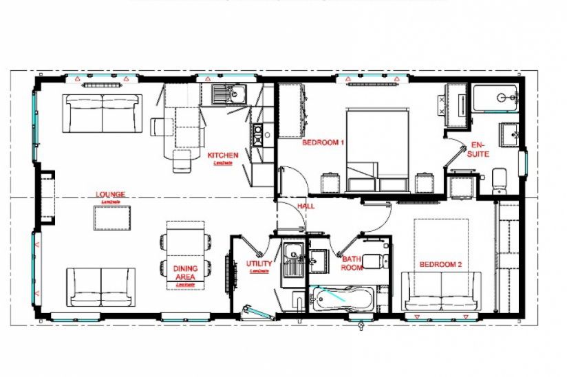 Two Bed Wessex Classic (40x20) 2022 Two Bed Wessex Classic (40x20) 2022
