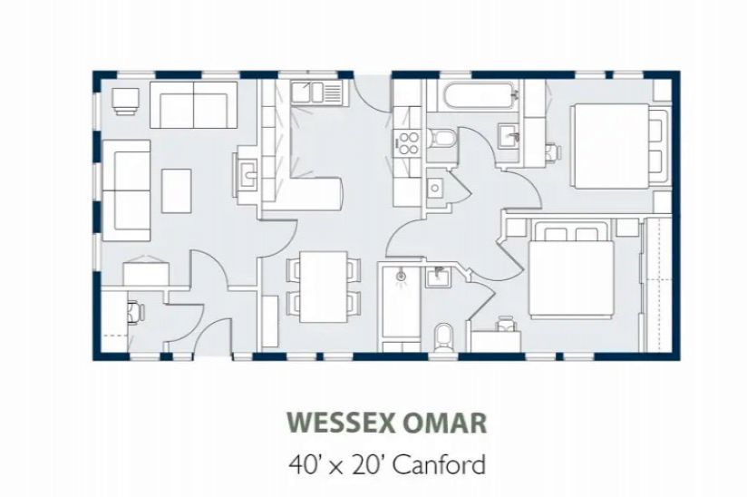 Two Bed Wessex Canford (40x20) Two Bed Wessex Canford (40x20)
